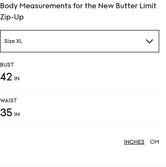 Aritzia BUTTER Limit Zip-Up top NWOT Sz XL - Picture 6 of 7